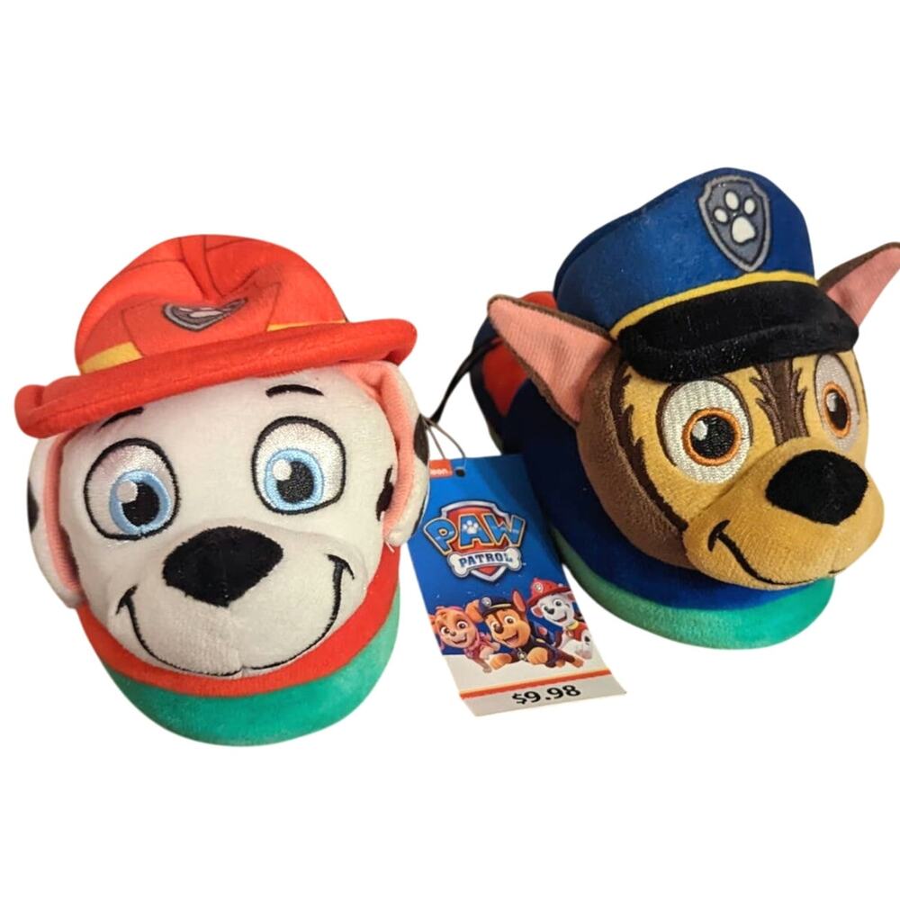 New Paw Patrol Slippers 7-8 Chase & Marshal